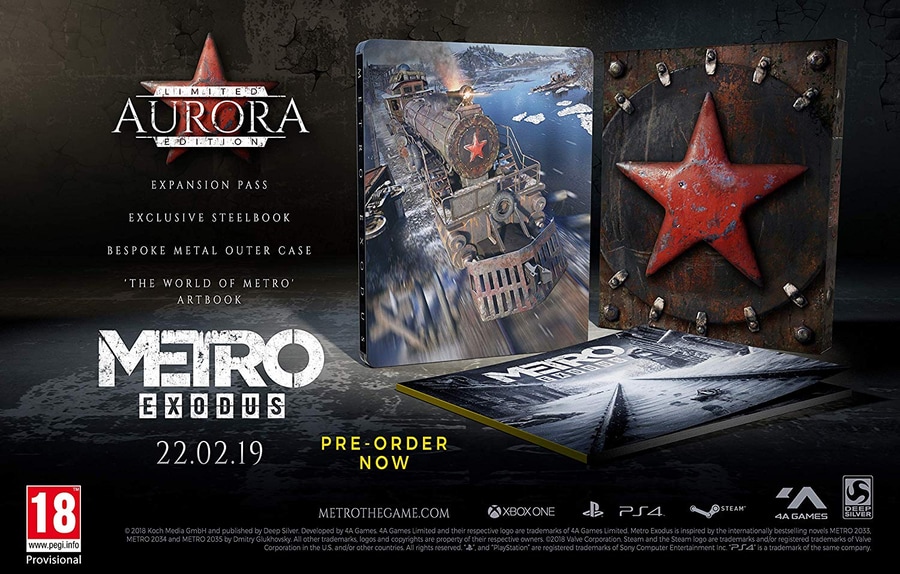 Metro Exodus Aurora Limited Edition izdevuma saturs